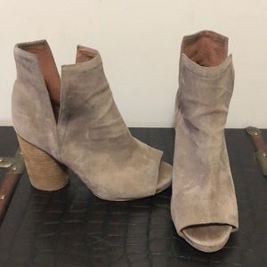 Jeffrey Campbell taupe booties
